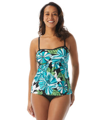 Beach House Women's Deco Garden  Payton Strappy Back Bandini Tankini Top