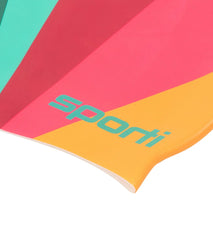 Sporti x She Is This Limited Edition Rainbow Silicone Swim Cap
