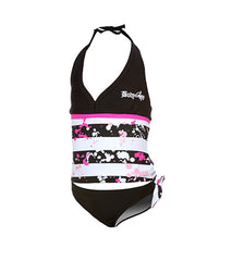 Body Glove Girls' Striped Tankini Set
