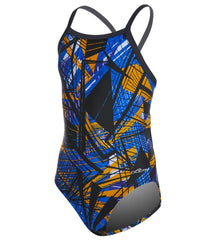 Dolfin XtraSleek Eco Girls' Torrent V-2 Back One Piece Swimsuit