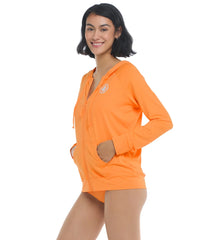 Body Glove Women's Adeline Long Sleeve Hoodie UPF 50 Rash Guard Jacket