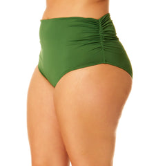 Anne Cole Women's Plus Size Shirred Bikini Bottom