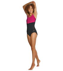 Speedo Women's Square Neck One Piece Swimsuit