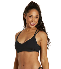 Hurley Women's Max Solid Pull On Bikini Top