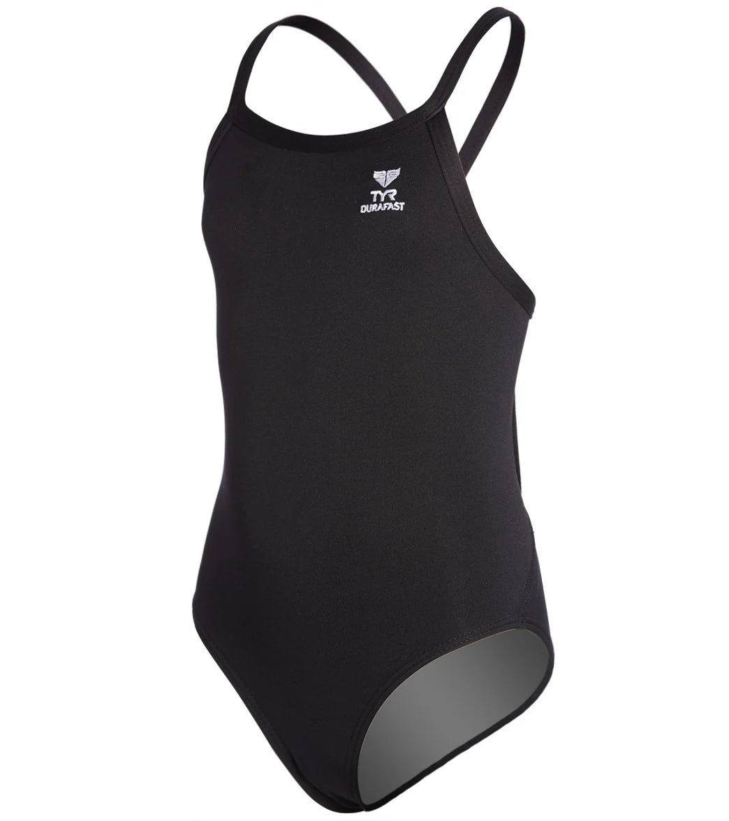 TYR Youth Durafast Elite Solid Diamondfit One Piece Swimsuit