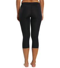 Dolfin Women's Solid Aqua Swim Capri Leggings