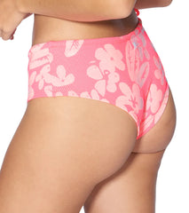 Hurley Women's Max Flower Scrunch  Adjustable Retro Bikini Bottom