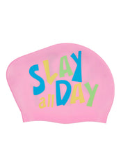 Sporti Slay All Day Long Hair Bun Silicone Swim Cap