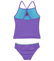 Speedo Girls' Heather Splice Tankini (Big Kid)