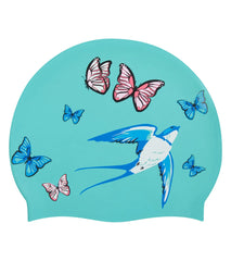 Sporti x Emma Weyant Floral Whimsy Silicone Swim Cap