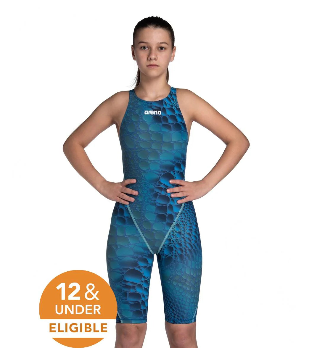Arena Girls' Powerskin ST Next Limited Edition Open Back Tech Suit Swimsuit