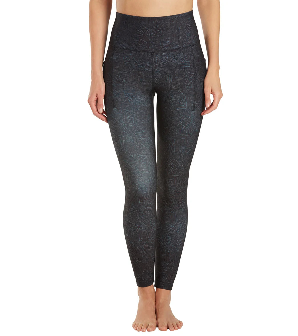 Everyday Yoga Uphold Tribe High Waisted 7/8 Leggings With Pockets 25"