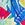 Speedo Girls' Print Block Two Piece Bikini Set (Big Kid)