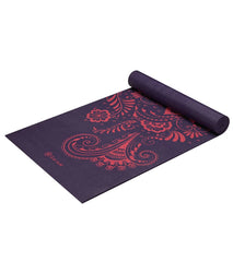 Gaiam Aubergine Swirl Premium Yoga Mat 68" 6mm Extra Thick