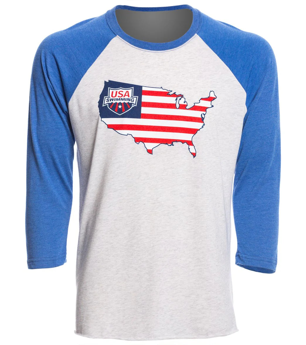 USA Swimming Unisex Liberty Raglan T-Shirt
