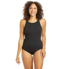 Speedo Women's High Neck One Piece Swimsuit