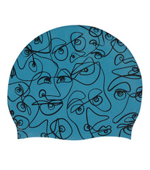 Sporti x aLILscribble Limited Edition Divide Silicone Swim Cap