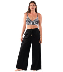 Jantzen Women's Royal Black Josephine Pull On Pant Cover Up