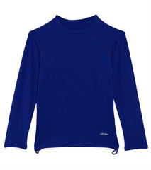TYR Girls' Solid Belize L/S Rashguard (Little Kid, Big Kid)