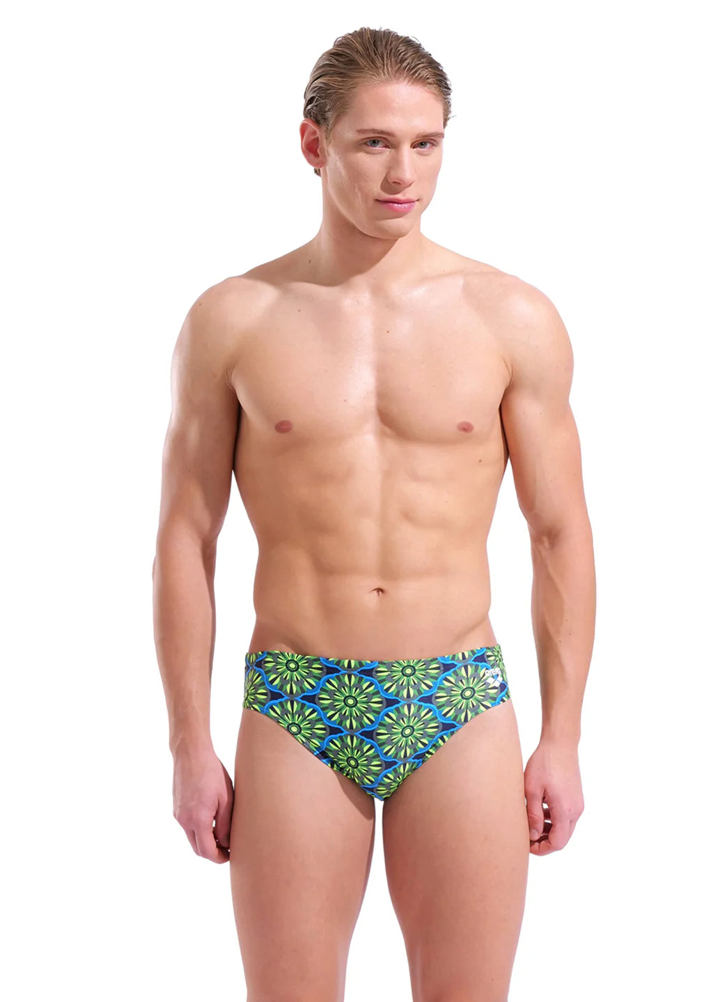 Arena Men's Floral Brief Swimsuit
