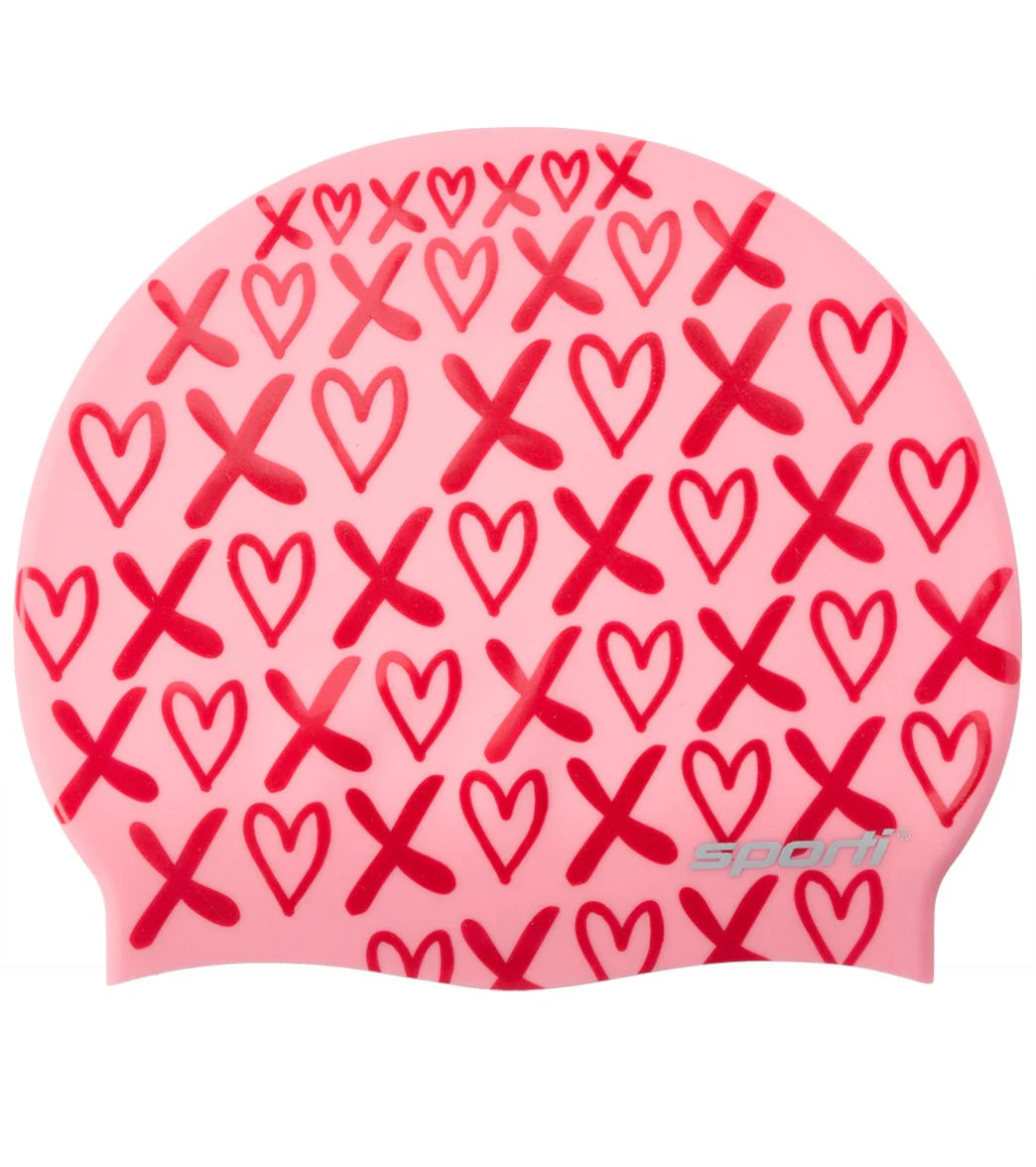Sporti XOXO Silicone Swim Cap