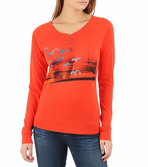 Hurley Women's Birds Fly Henley L/S