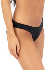 Hurley Women's Solid Moderate Bikini Bottom