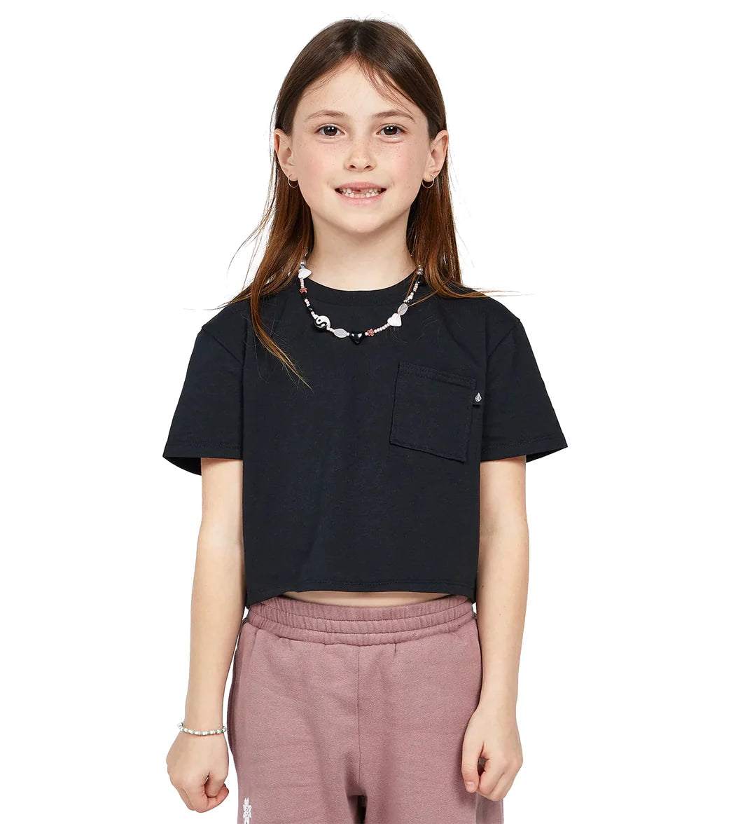 Volcom Girls' Pocket Dial Short Sleeve Tee (Big Kid)