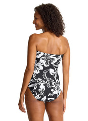 Tommy Bahama Women's Sunset Blooms Underwire Bandeau One Piece Swimsuit