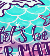A to Z Towels Let’S Be Mermaids Beach Towel 30”X 60”