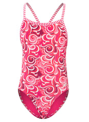 Dolfin Uglies Girls' Cascade Print One Piece Swimsuit (Big Kid)