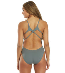 TYR Women's Solid Tetrafit One Piece Swimsuit