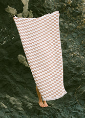 Slowtide Checker Driftweave Turkish Beach Towel