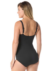 Gabar Women's Chlorine Resistant Botanical Drift Girl Leg One Piece Swimsuit