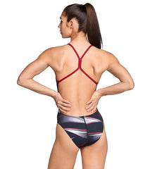 Speedo Women's Infinite Pulse Open Back One Piece Swimsuit