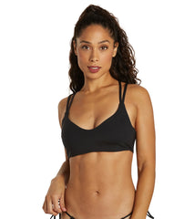 Hurley Women's Max Solid Pull On Bikini Top