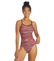 Sporti Drift Thin Strap One Piece Swimsuit