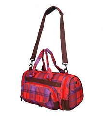 Hurley Women's Red Plaid Sync Duffel