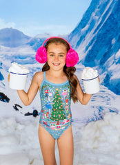 Sporti Granny Sweater Nutcracker Thin Strap One Piece Swimsuit (22-44)