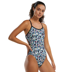 TYR Women's Prismbreak Crosscutfit Tieback One Piece Swimsuit