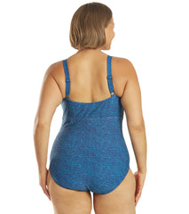 TYR Women's Plus Size Mantra Twisted Bra Controlfit Chlorine Resistant One Piece Swimsuit