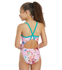 Sporti x Emma Weyant Floral Whimsy Thin Strap One Piece Swimsuit Youth (22-28)
