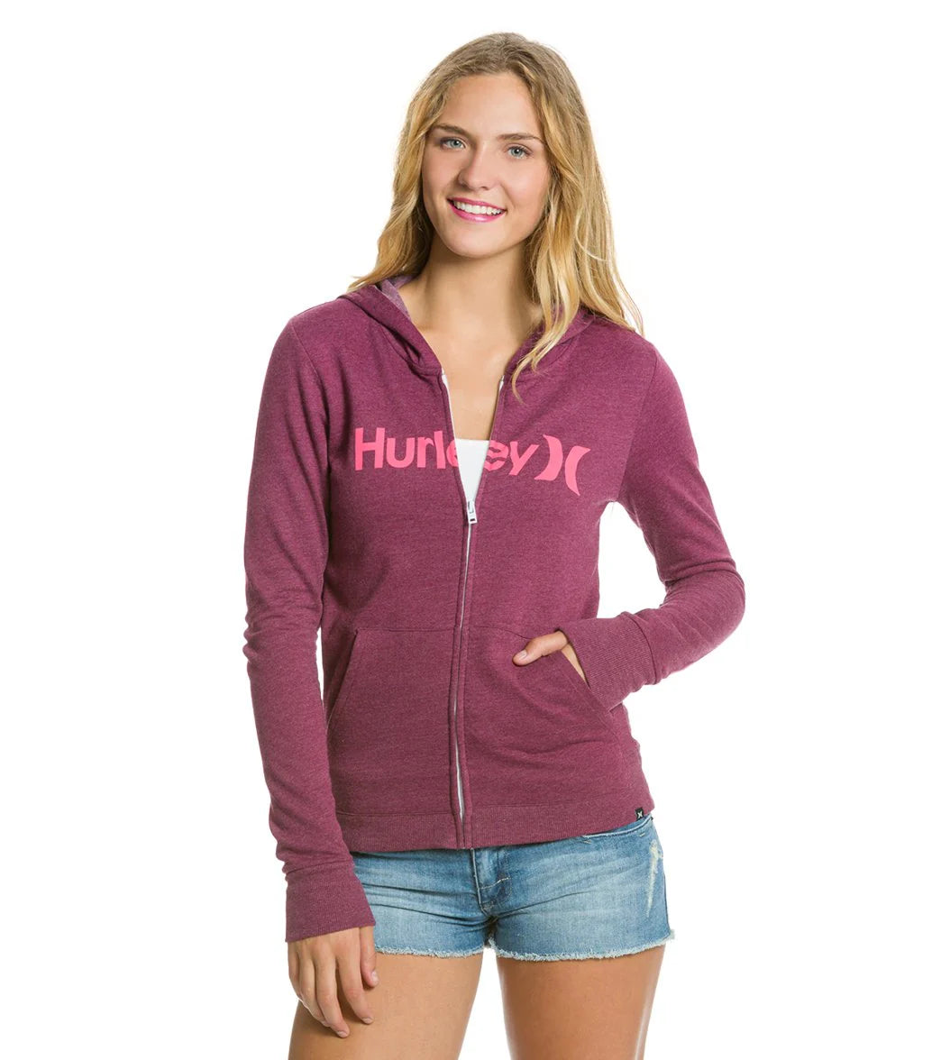 Hurley One & Only Slim Fleece Zip Up Hoodie