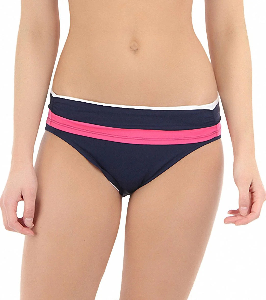 Tommy Bahama Swimwear Regatta Bold Stripe High Waisted Bikini Bottom