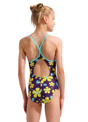 Arena Girls' Spring Print Light Drop Back One Piece Swimsuit (Little Kid, Big Kid)