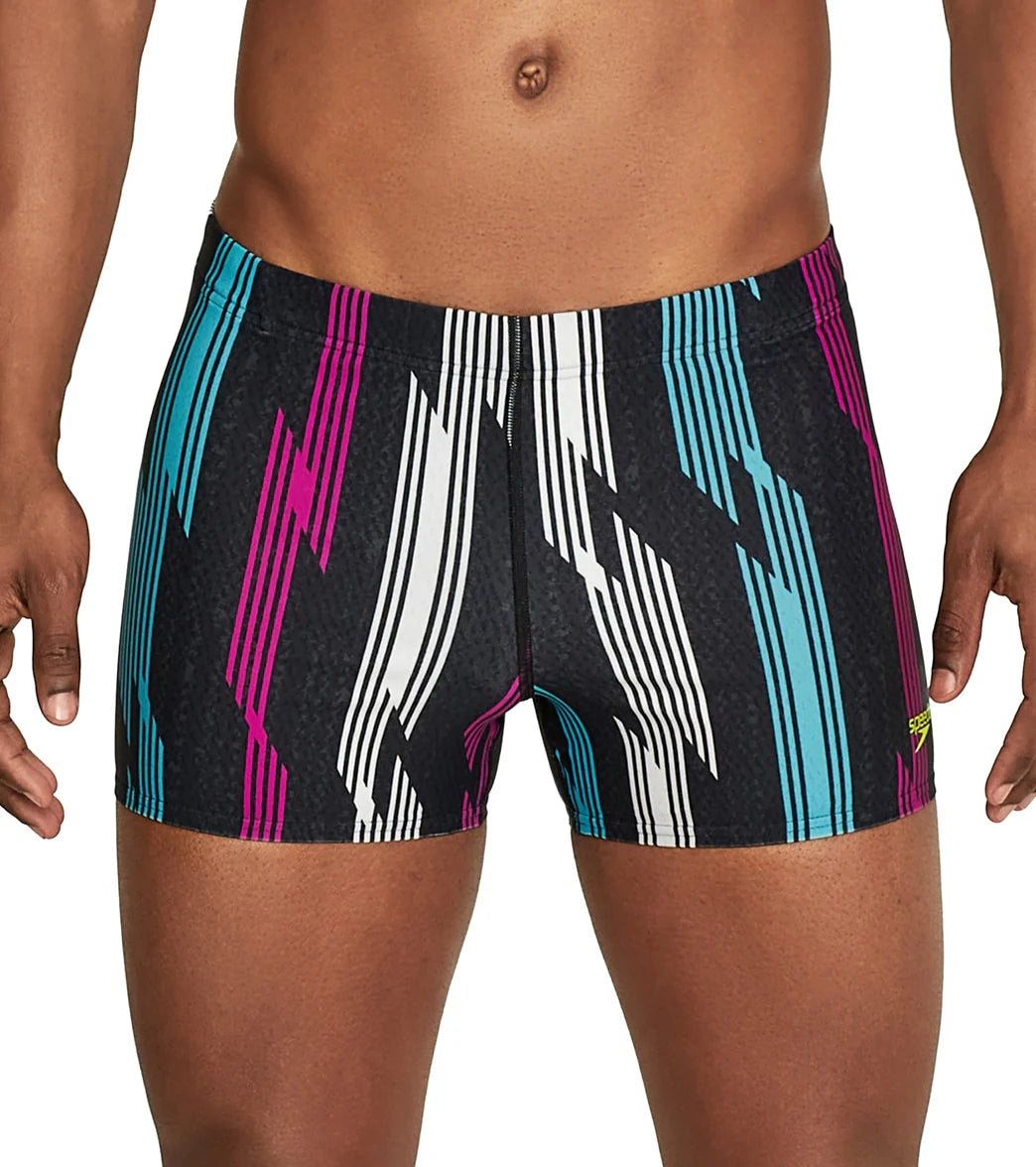 Speedo Men's Printed Square Leg Swimsuit