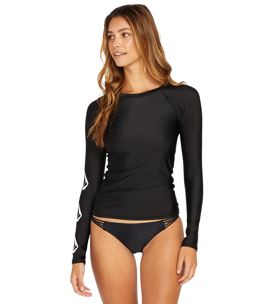 Volcom Women's Simply Core Long Sleeve UPF 50 Rash Guard