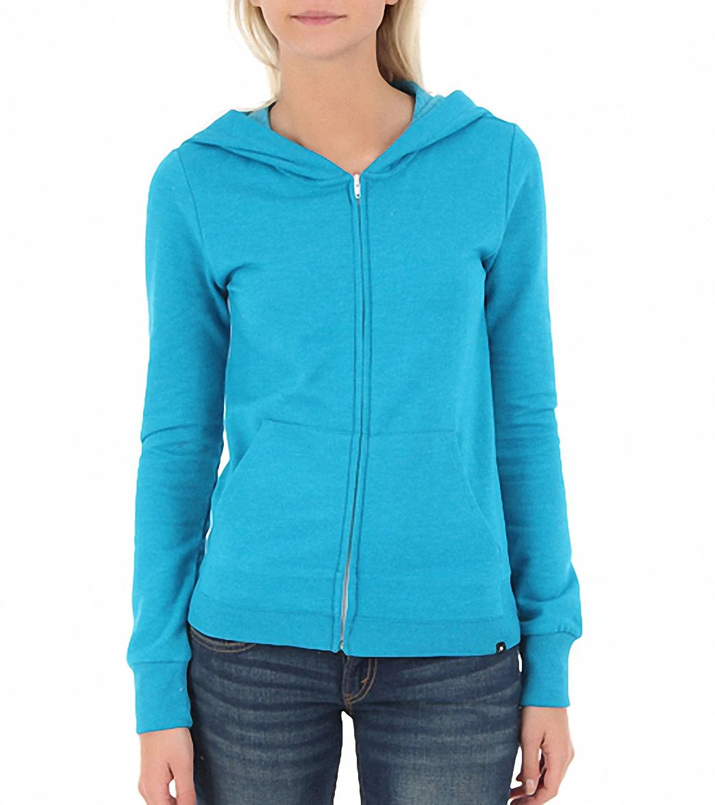 Hurley Women's Solid Slim Fleece Zip Hoodie