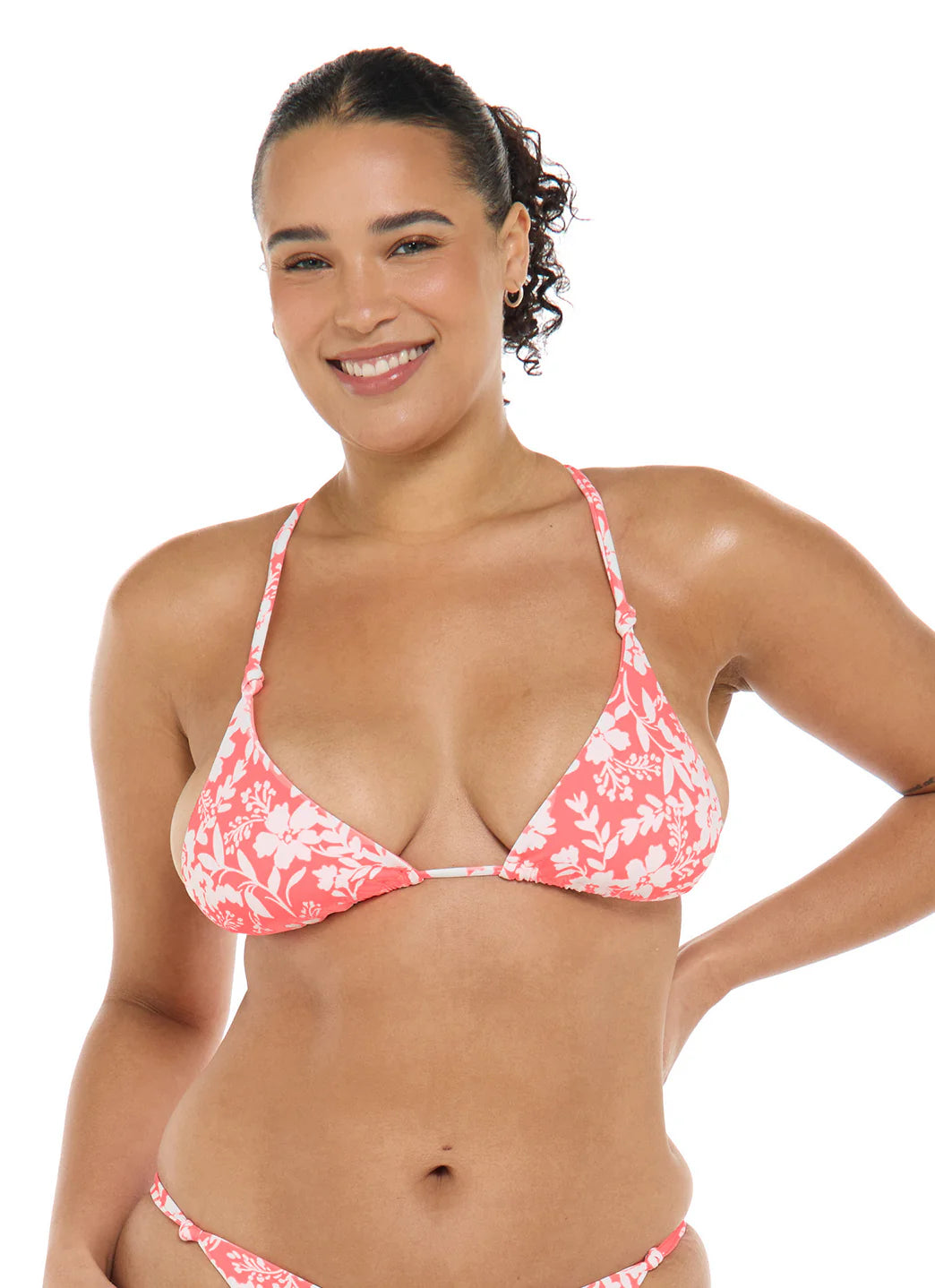 Body Glove Women's Blooms Ashlyn Triangle Tie Back Bikini Top
