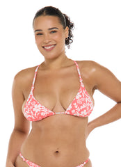 Body Glove Women's Blooms Ashlyn Triangle Tie Back Bikini Top
